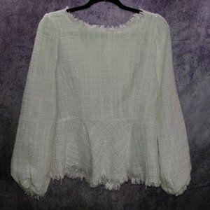 Shein Fuzzy Blouse Fully Lined Size EU 40/42 US 8/10